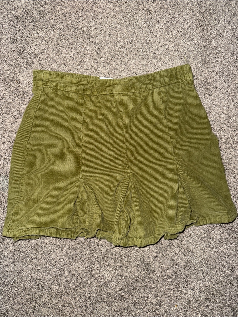 BDG Olive Corduroy Mini Skirt